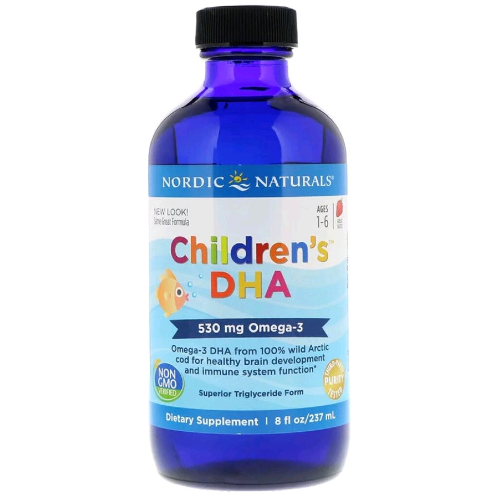 ДГК для Дітей зі Смаком Полуниці Children's DHA Strawberry Nordic Naturals 237 мл від компанії Придбай - фото 1