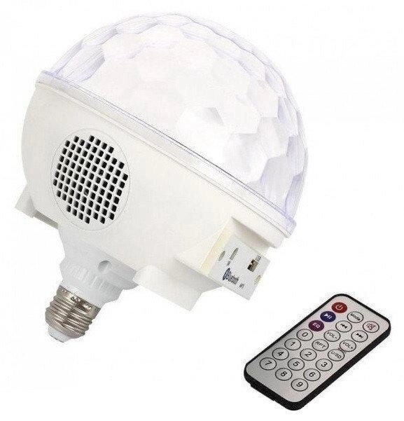 Диско куля в патрон MHZ LED Cryst almagic ball light E27 997 BT 160 х 160 х 166 мм Різнокольорова від компанії Придбай - фото 1