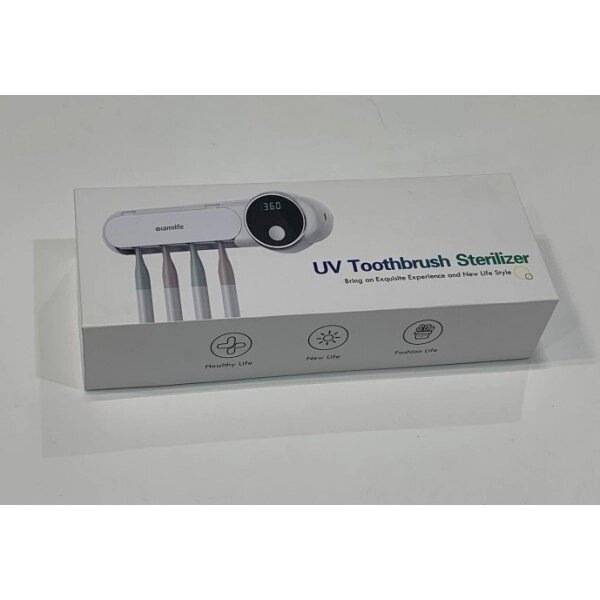 Диспенсер для зубних щіток ультрафіолетовий стерилізатор WHITE SMILE UV Toothbrush sterilizer UV-044 Білий від компанії Придбай - фото 1