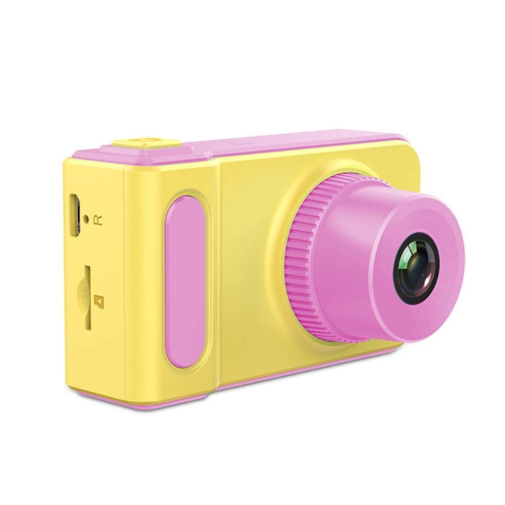 Дитячий цифровий фотоапарат протиударний Smart Kids Camera V7 Жовтий / Рожевий + Карта 16Гб від компанії Придбай - фото 1