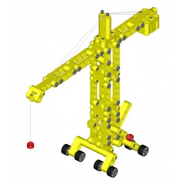 Дитячий конструктор Kiditec 1217 L-set Showcrane big Yellow 460 деталей (3893) від компанії Придбай - фото 1