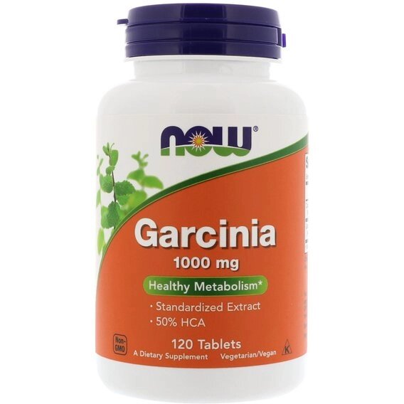 Екстракт для схуднення NOW Foods Garcinia 1000 mg 120 Tabs від компанії Придбай - фото 1