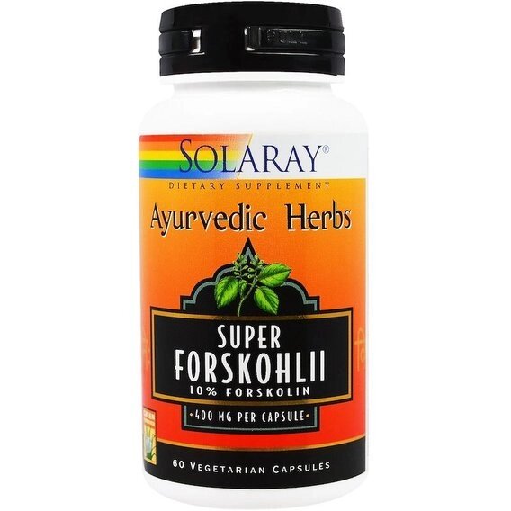 Екстракт для схуднення Solaray Ayurvedic Herbs Super Forskohlii 400 mg 60 Veg Caps SOR-64475 від компанії Придбай - фото 1