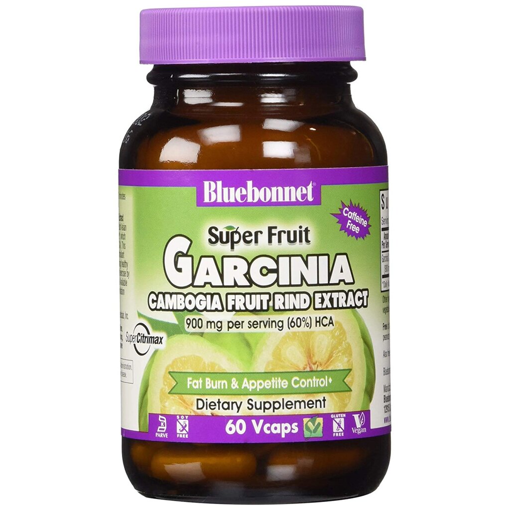 Екстракт фрукта гарцинія камбоджійська Bluebonnet Nutrition Super Fruit 60 гелевих капсул від компанії Придбай - фото 1