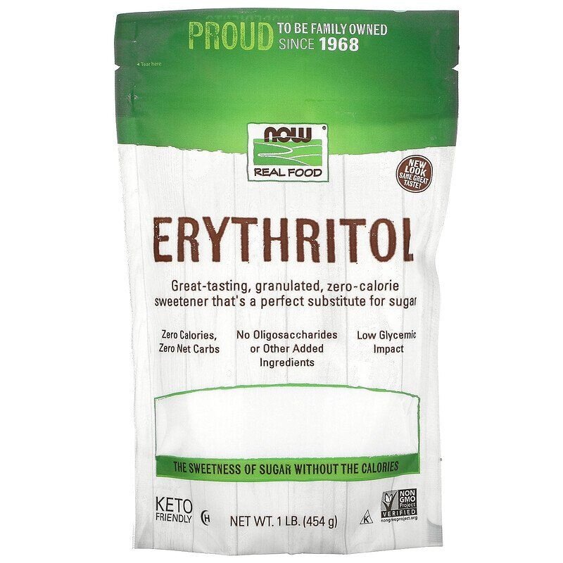 Еритритол (цукрозамінник) Erythritol Now Foods Real Food 454 р від компанії Придбай - фото 1