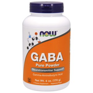 Гамма-аміномасляна кислота GABA Now Foods чистий порошок 170 г