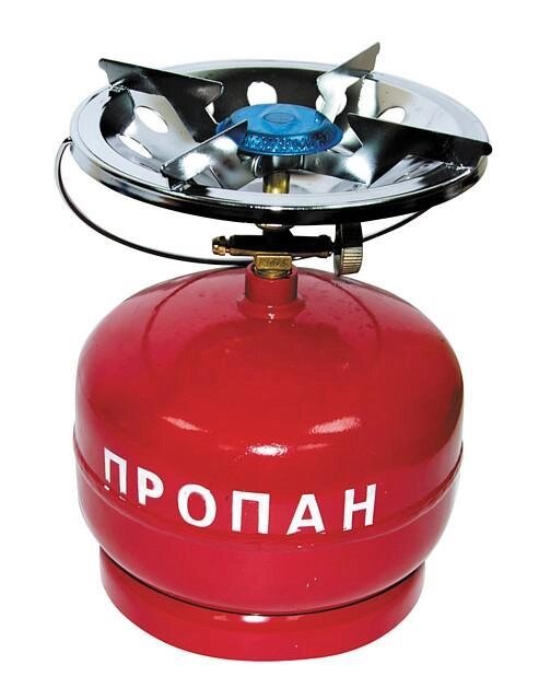 Газовий балон туристичний Турист з пальником 5L Red (3_02876) від компанії Придбай - фото 1