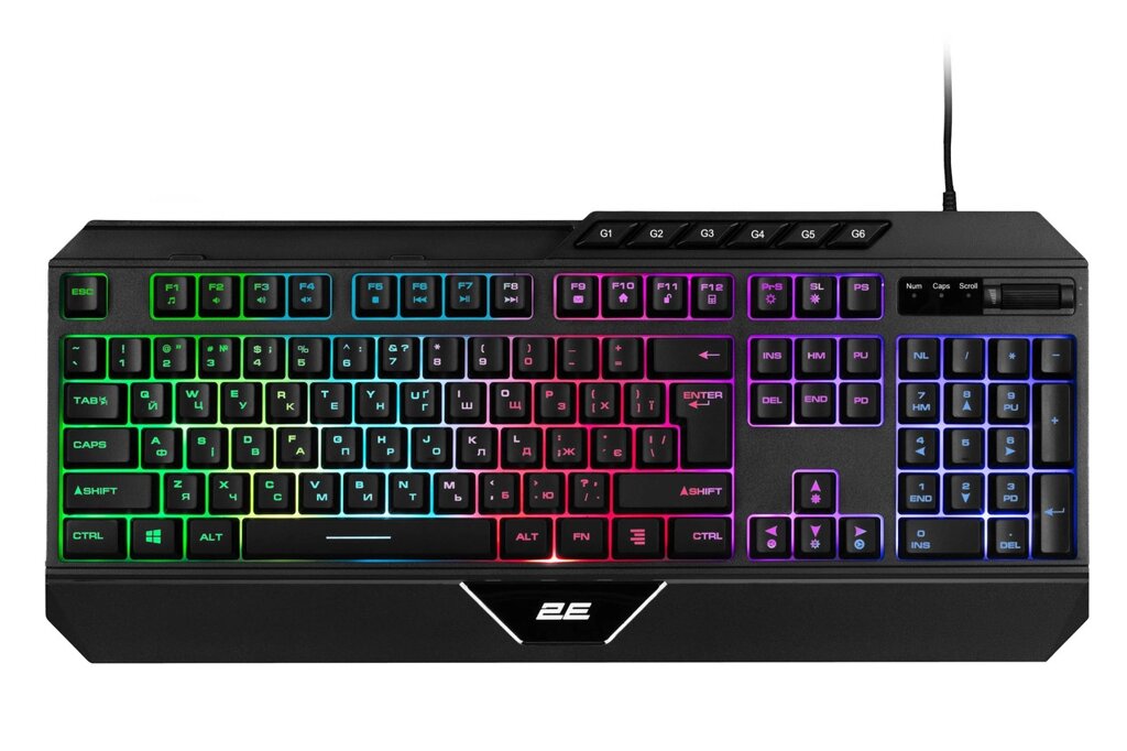 Геймерська клавіатура провідна 2E Gaming KG315 KG315 RGB USB Ukr Чорний від компанії Придбай - фото 1