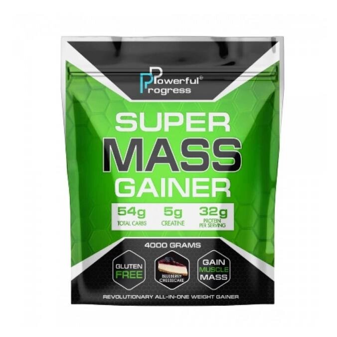 Гейнер Powerful Progress Super Mass Gainer 4000g (1086-100-58-2807843-20) від компанії Придбай - фото 1