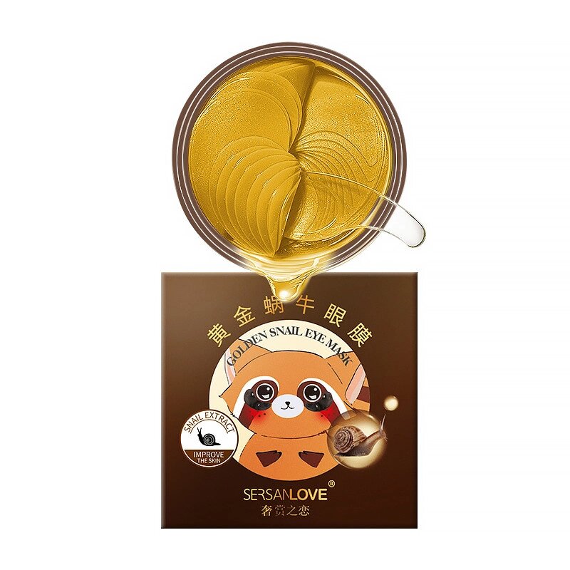 Гідрогелеві патчі Sersanlove Golden Snail Eye Mask 90 г від компанії Придбай - фото 1