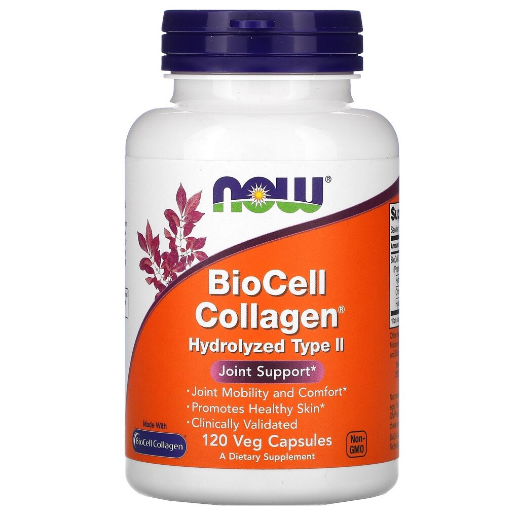 Гідролізований колаген Now Foods Biocell Biocell Collagen вегетаріанських капсул №120 від компанії Придбай - фото 1