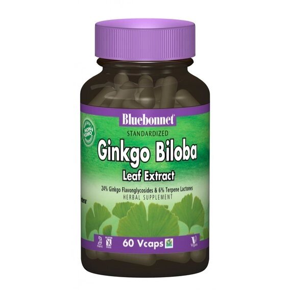 Гінкго Білоба Bluebonnet Nutrition Ginkgo Biloba Leaf Extracte 60 Caps від компанії Придбай - фото 1