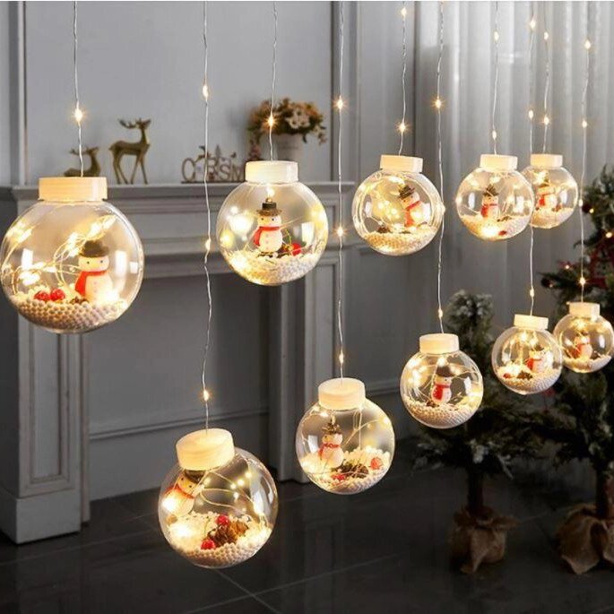 Гірлянда Xmas WW-1 Copper Curtain Ball Lamp Теплий білий від компанії Придбай - фото 1