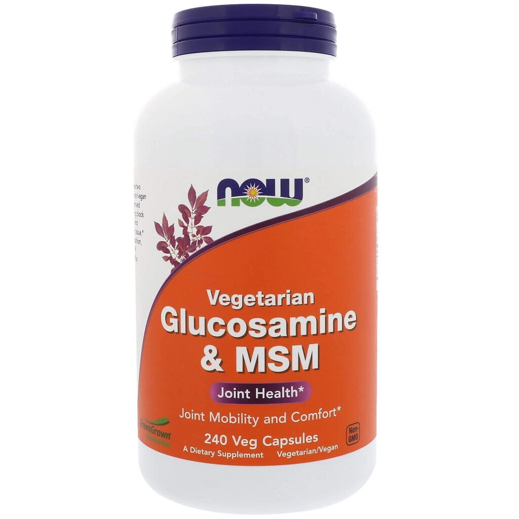 Glucosamine MSM Now Foods 240 вегетаріанські капсули від компанії Придбай - фото 1