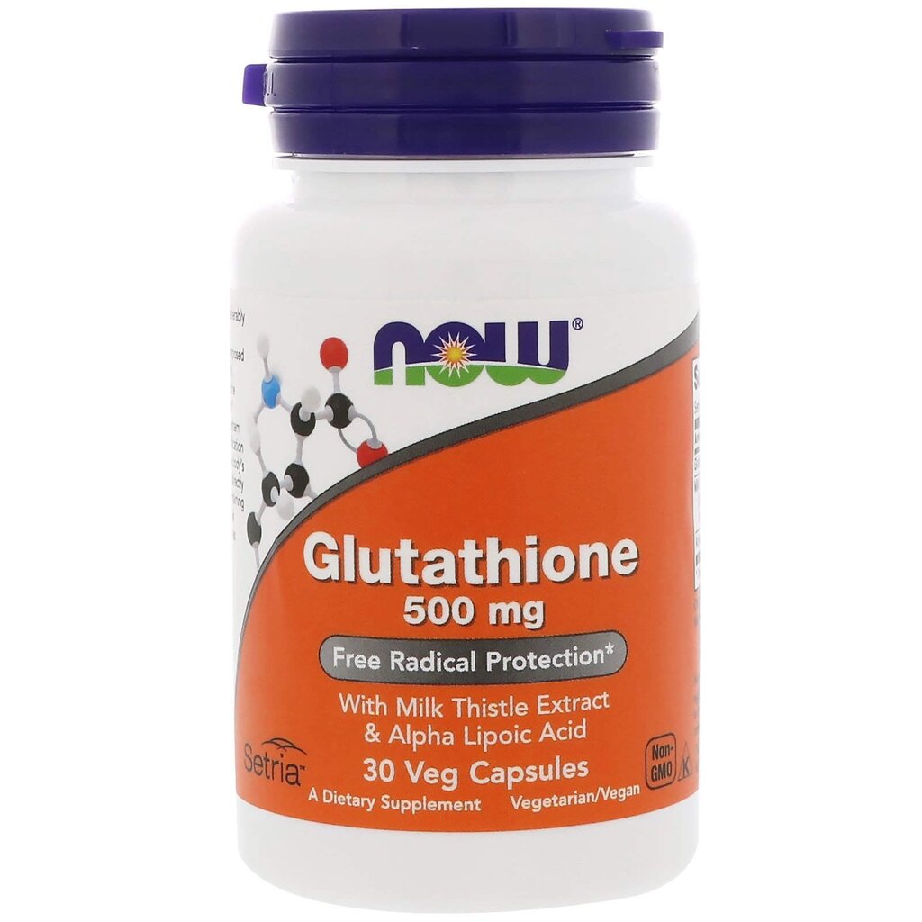 Глутатіон Glutathione Now Foods 500 мг 30 капсул від компанії Придбай - фото 1