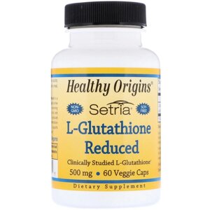 Глутатіон Healthy Origins L-Glutathione Setria 500 mg 60 Veg Caps