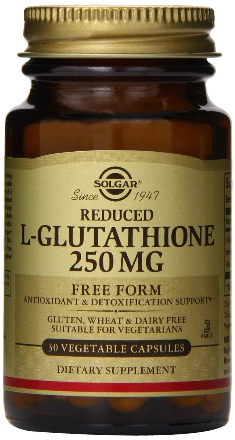 Глутатіон L-Glutathione Solgar знижений 250 мг 30 капсул від компанії Придбай - фото 1