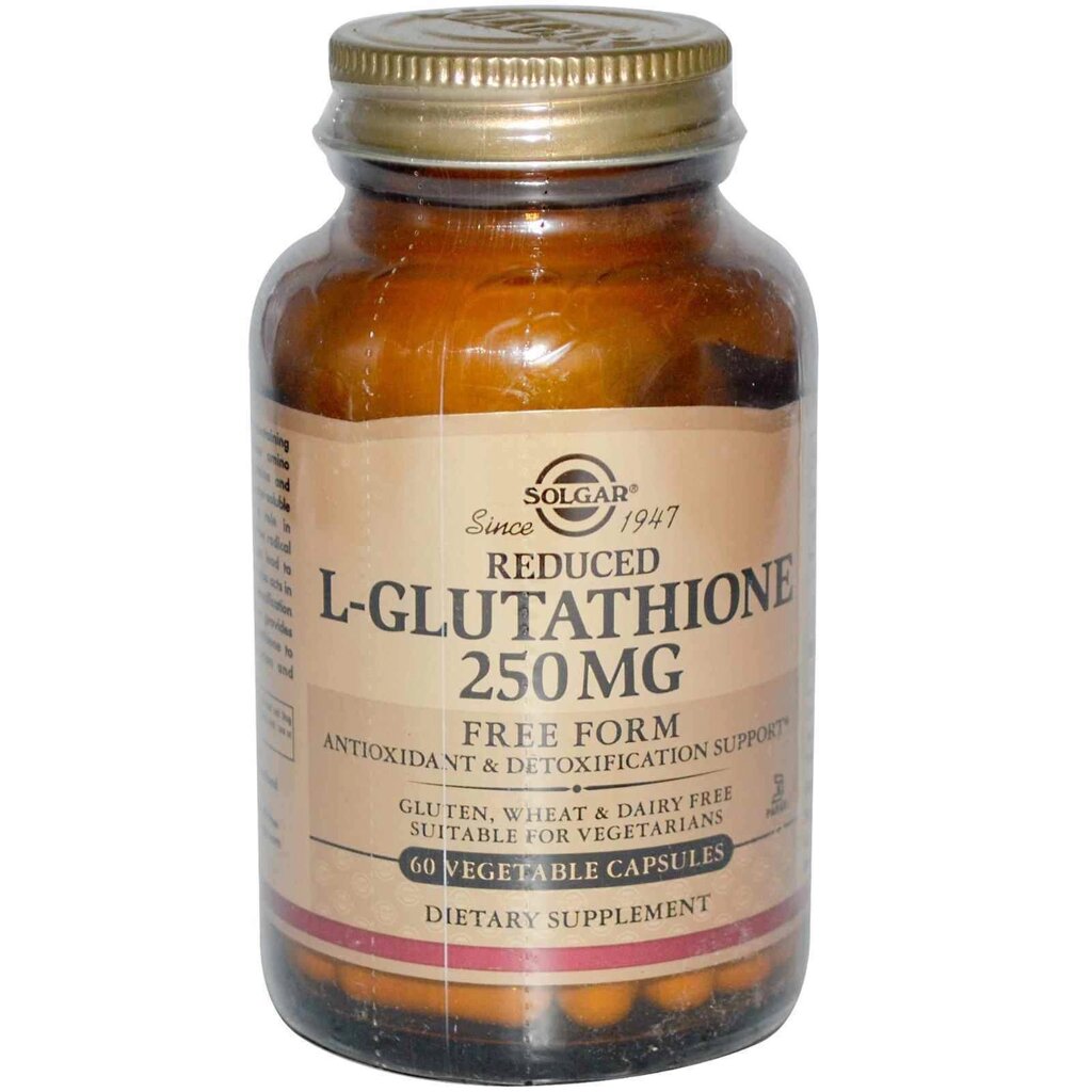 Глутатіон L-Glutathione Solgar знижений 250 мг 60 капсул від компанії Придбай - фото 1