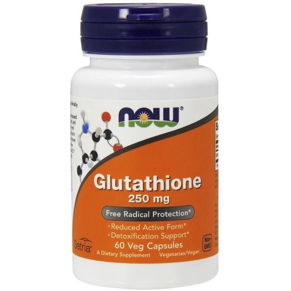 Глутатіон NOW Foods Glutathione 250 mg 60 Veg Caps від компанії Придбай - фото 1