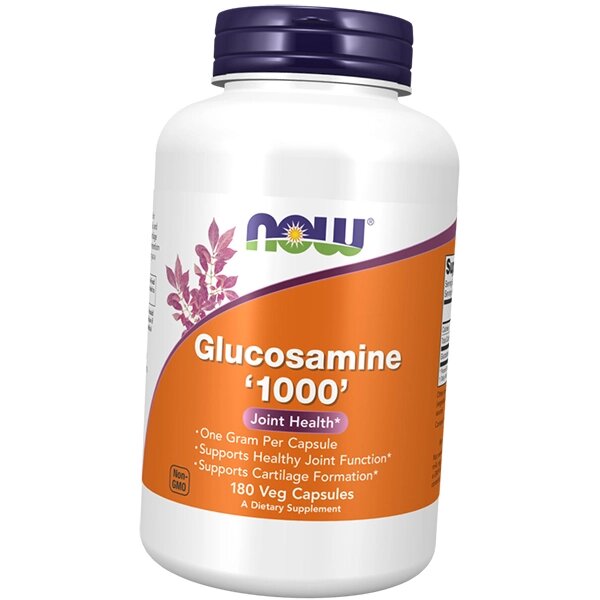 Глюкозамін гідрохлорид Glucosamine 1000 Now Foods 180вегкапс (03128011) від компанії Придбай - фото 1