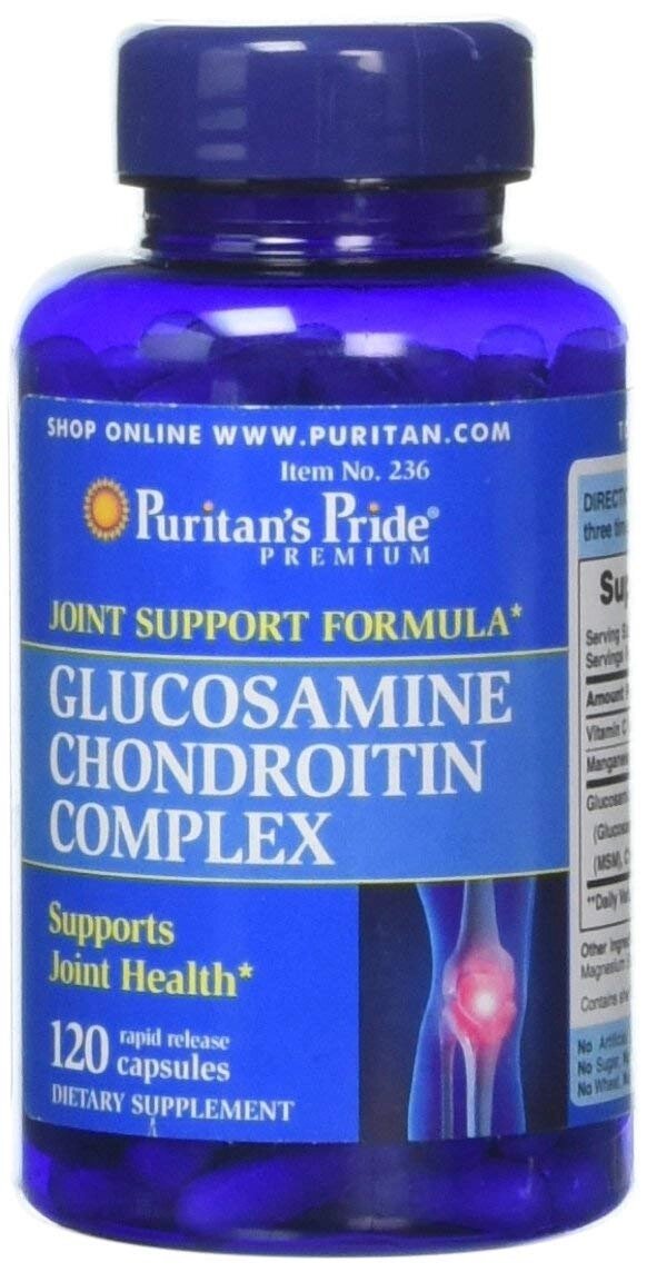 Глюкозамін хондроїтин Puritans Pride Glucosamine Chondroitin Complex 120 капсул (30982) від компанії Придбай - фото 1