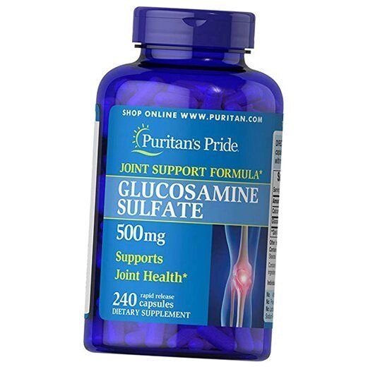 Глюкозамін Сульфат Glucosamine Sulfate 1000 Puritan's Pride 240капс (22095001) від компанії Придбай - фото 1