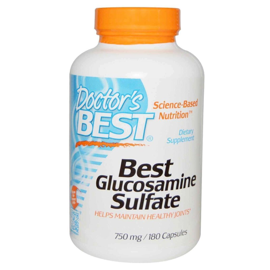 Глюкозамін сульфат Glucosamine Sulfate Doctor's Best 750 мг 180 капсул. (1062) від компанії Придбай - фото 1