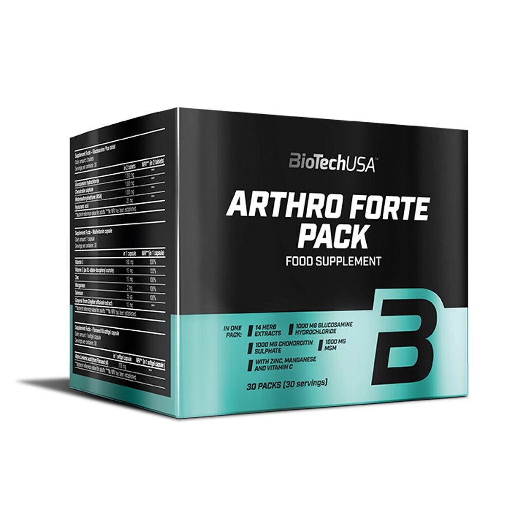 Хондропротектор ( для спорту ) BioTechUSA Arthro Forte Pack 30 packs від компанії Придбай - фото 1