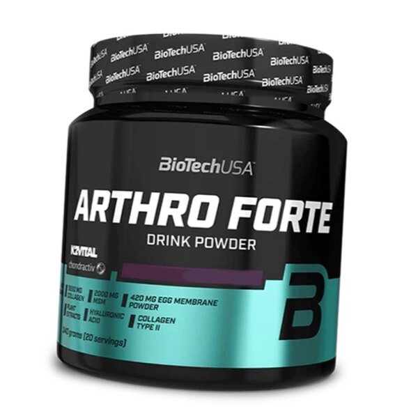 Хондропротектор для суглобів та зв'язок Arthro Forte Drink Powder BioTech (USA) 340г Тропічні фрукти (03084009) від компанії Придбай - фото 1