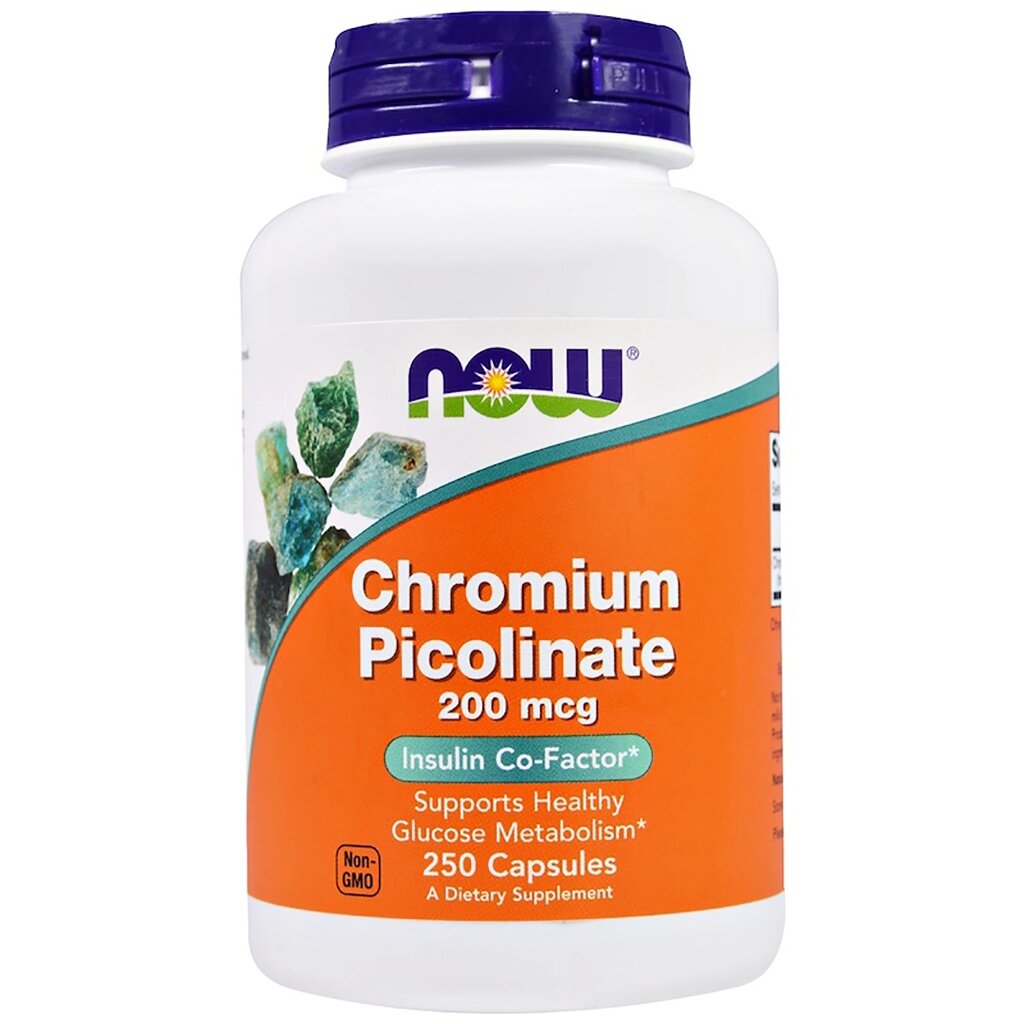 Хром піколінат Now Foods Chromium Picolinate 200 мкг 250 капсул (NF1422) від компанії Придбай - фото 1