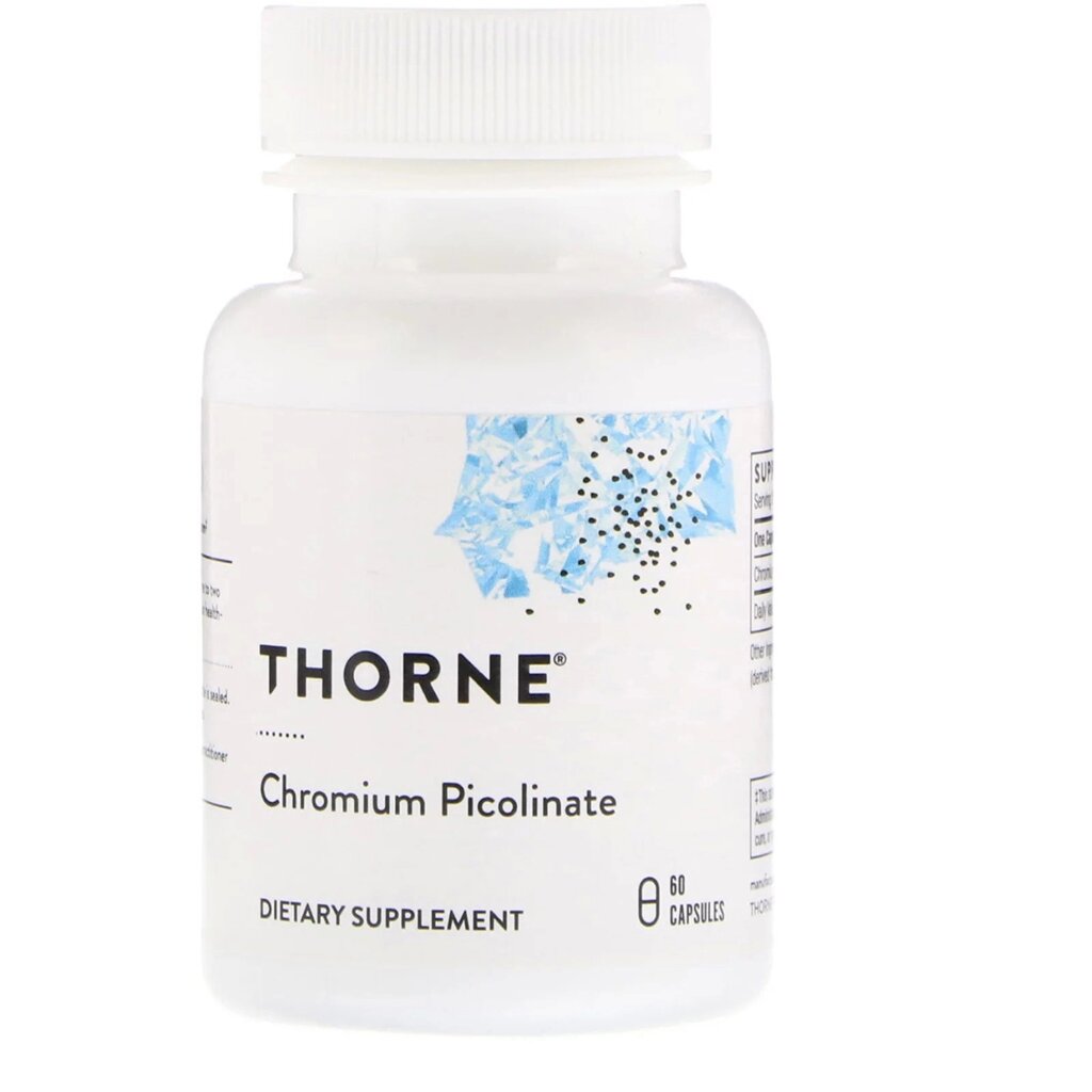 Хром піколінат Thorne Research 500 мкг Chromium Picolinate 60 капсул (THR25502) від компанії Придбай - фото 1