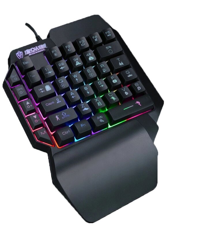 Ігрова провідна клавіатура з підсвічуванням Sundy PUBG Mobile Keyboard G01 USB Black від компанії Придбай - фото 1