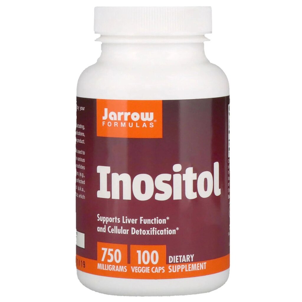 Інозитол, 750 мг, Inositol, Jarrow Formulas, 100 вегетаріанські капсули від компанії Придбай - фото 1