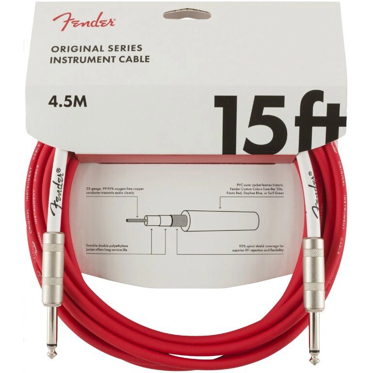 Кабель інструментальний Fender Original Series Instrument Cable 4.5m (15ft) 0990515010 від компанії Придбай - фото 1