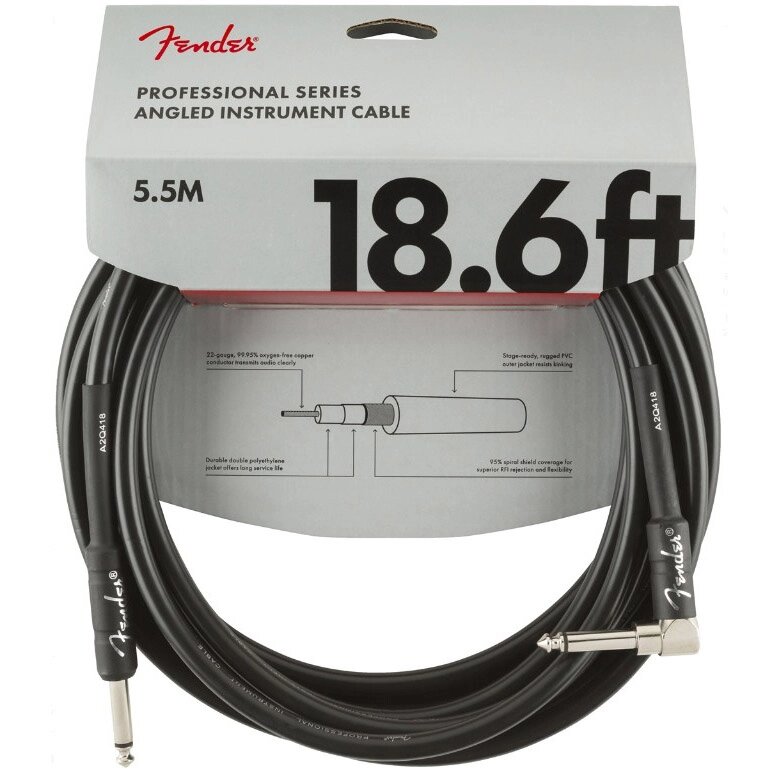 Кабель інструментальний Fender Professional Series Instrument Cable 5.5m (18.6ft) 0990820019 від компанії Придбай - фото 1