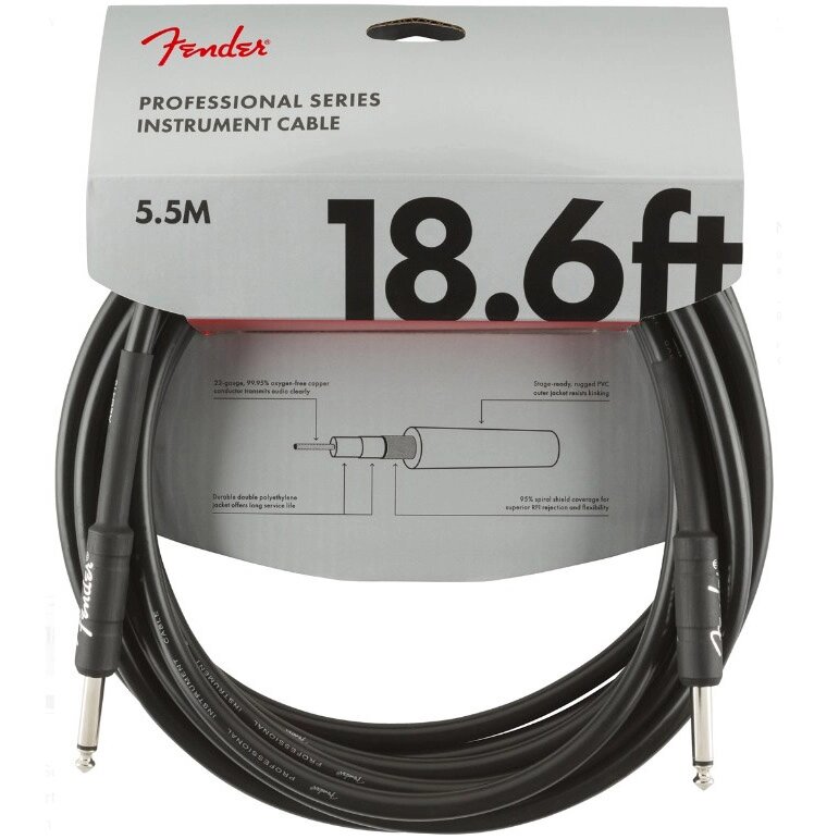 Кабель інструментальний Fender Professional Series Instrument Cable 5.5m (18.6ft) 0990820020 від компанії Придбай - фото 1