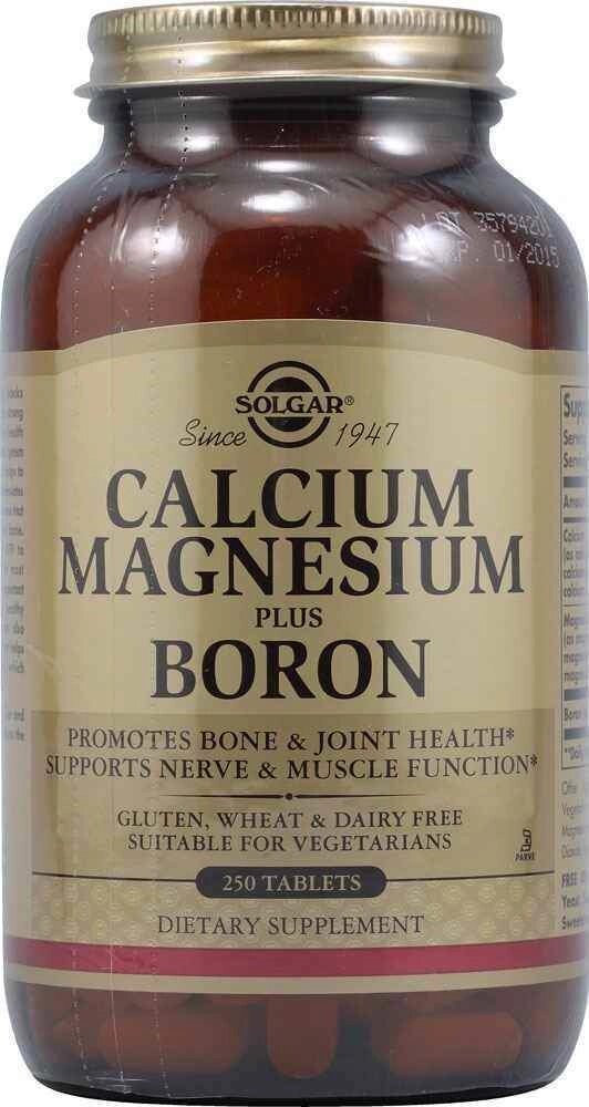 Кальцій магній + бор Calcium Magnesium Plus Boron Solgar 250 таблетки від компанії Придбай - фото 1