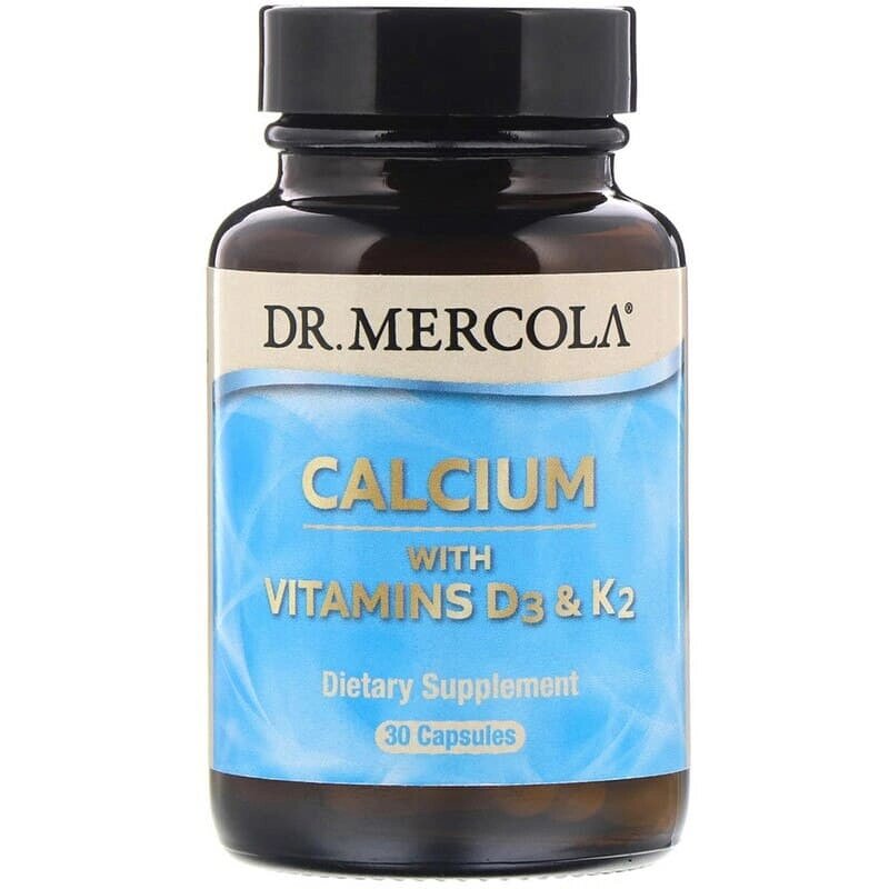 Кальцій з вітамінами Д3 і К2 Calcium with Vitamins D3 & K2 Dr. Mercola 30 капсул від компанії Придбай - фото 1