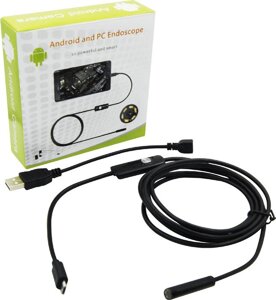 Камера ендоскоп VigohA Android and PC Endoscope гнучка камера USB 100 P