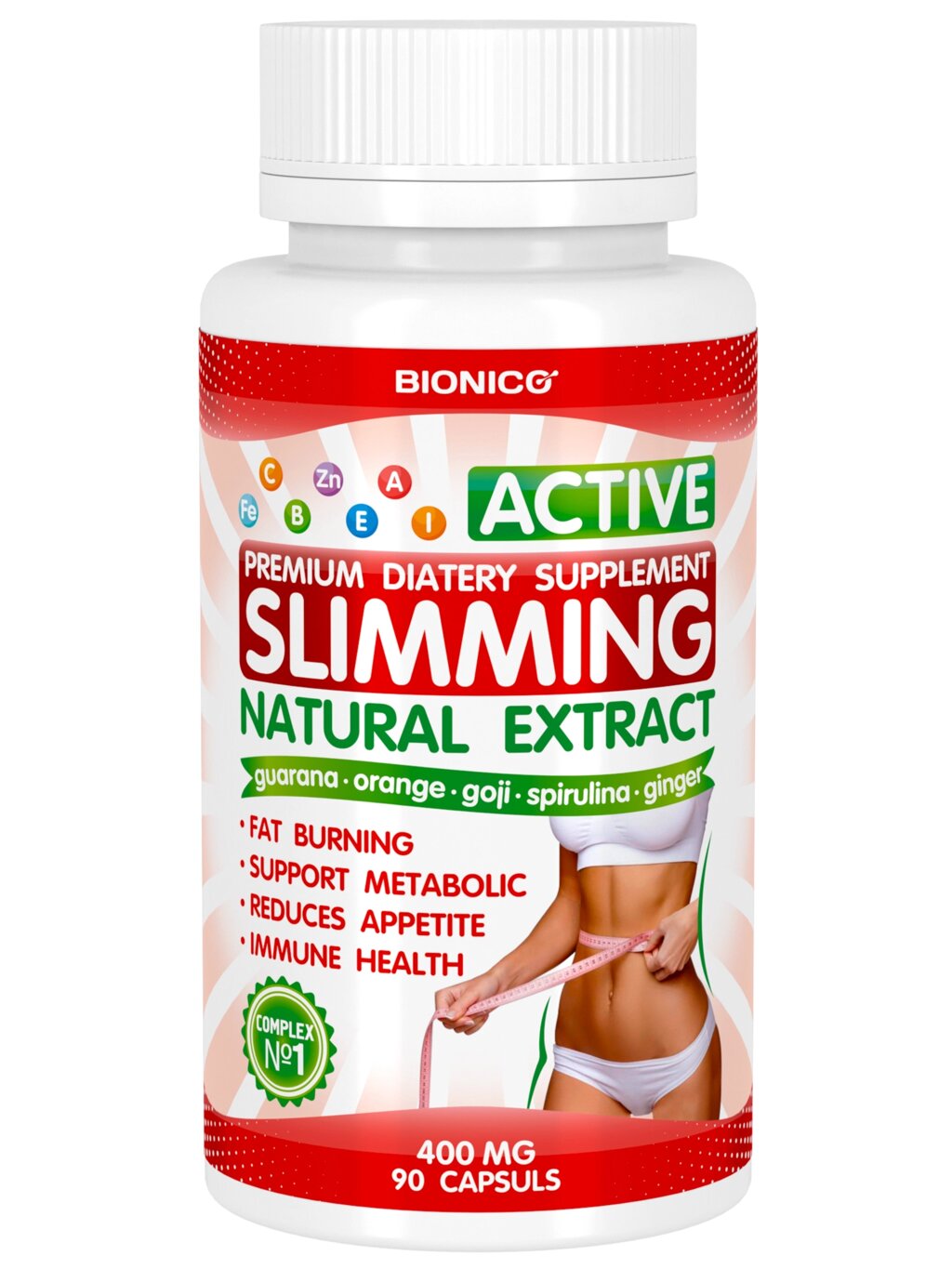 Капсули для схуднення Slimming Active № 90 ТМ Bionico (280100001) від компанії Придбай - фото 1