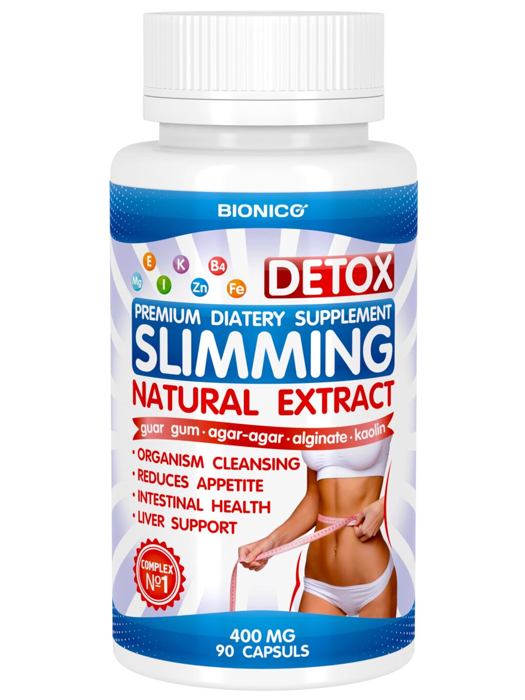 Капсули для схуднення Slimming Detox № 90 TM Bionico (280100002) від компанії Придбай - фото 1