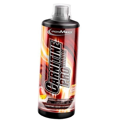 Карнітин для схуднення у рідкій формі L-Carnitine Pro Liquid IronMaxx 1000мл Манго (02083005) від компанії Придбай - фото 1