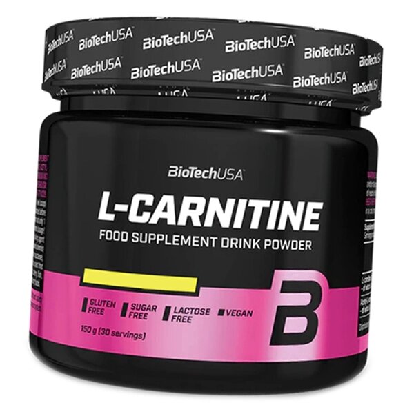 Карнітін в порошку L-Carnitine Drink Powder BioTech (USA) 150г Холодний чай з лимоном (02084035) від компанії Придбай - фото 1