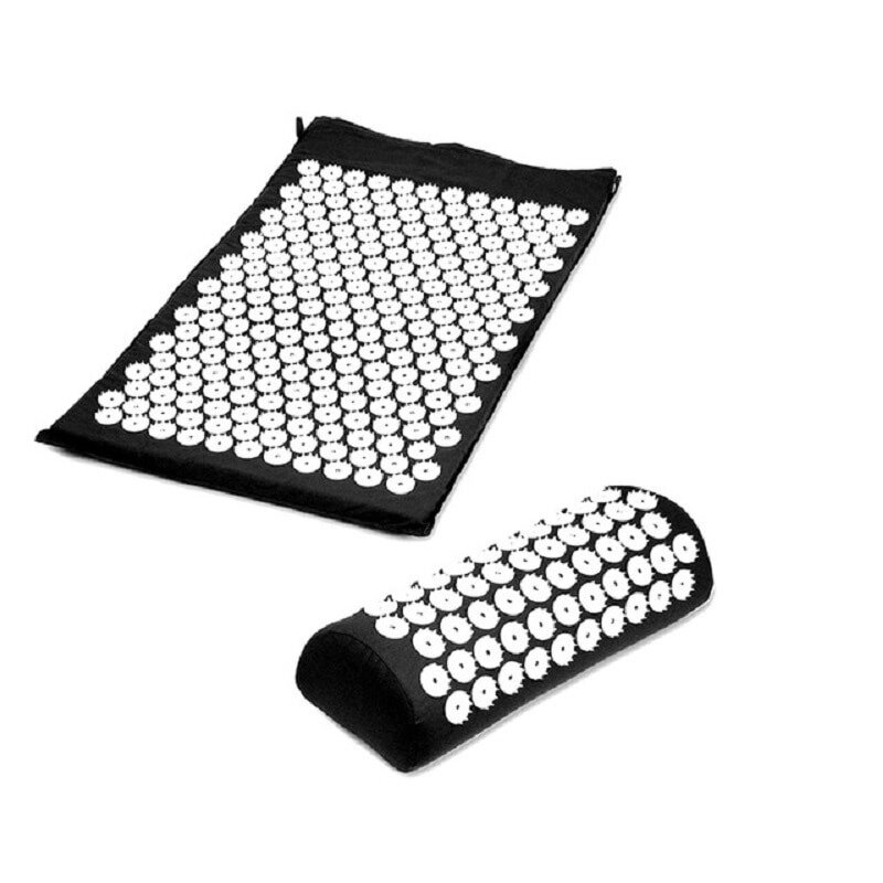 Килимок масажно-акупунктурний Life style Acupressure Mat and Pillow Set із подушкою 64 х 40 см Чорний від компанії Придбай - фото 1