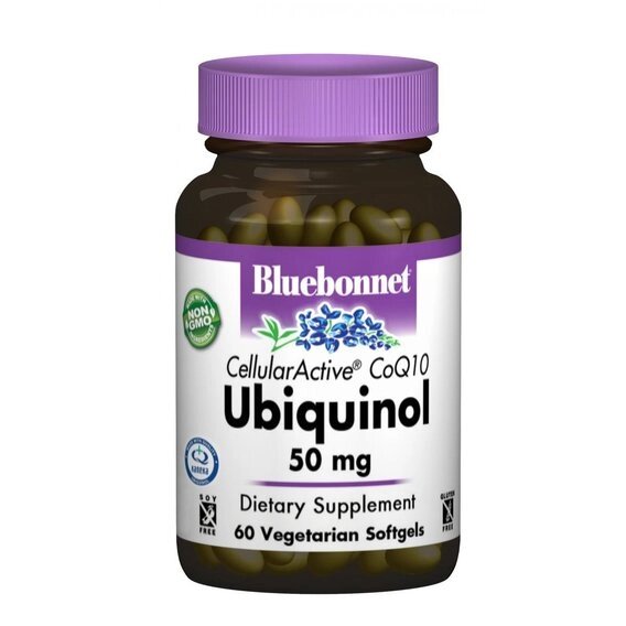 Коензім Bluebonnet Nutrition Cellular Active Ubiquinol 50 mg 60 Veg Softgels від компанії Придбай - фото 1