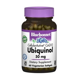 Коензім Bluebonnet Nutrition Cellular Active Ubiquinol 50 mg 60 Veg Softgels