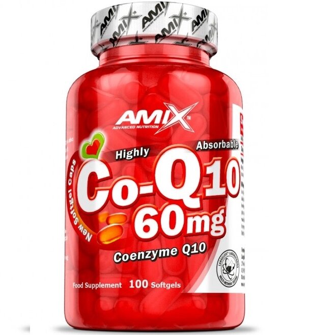 Коензим для спорту Amix Nutrition Coenzyme Q10 60 mg 100 Softgels від компанії Придбай - фото 1