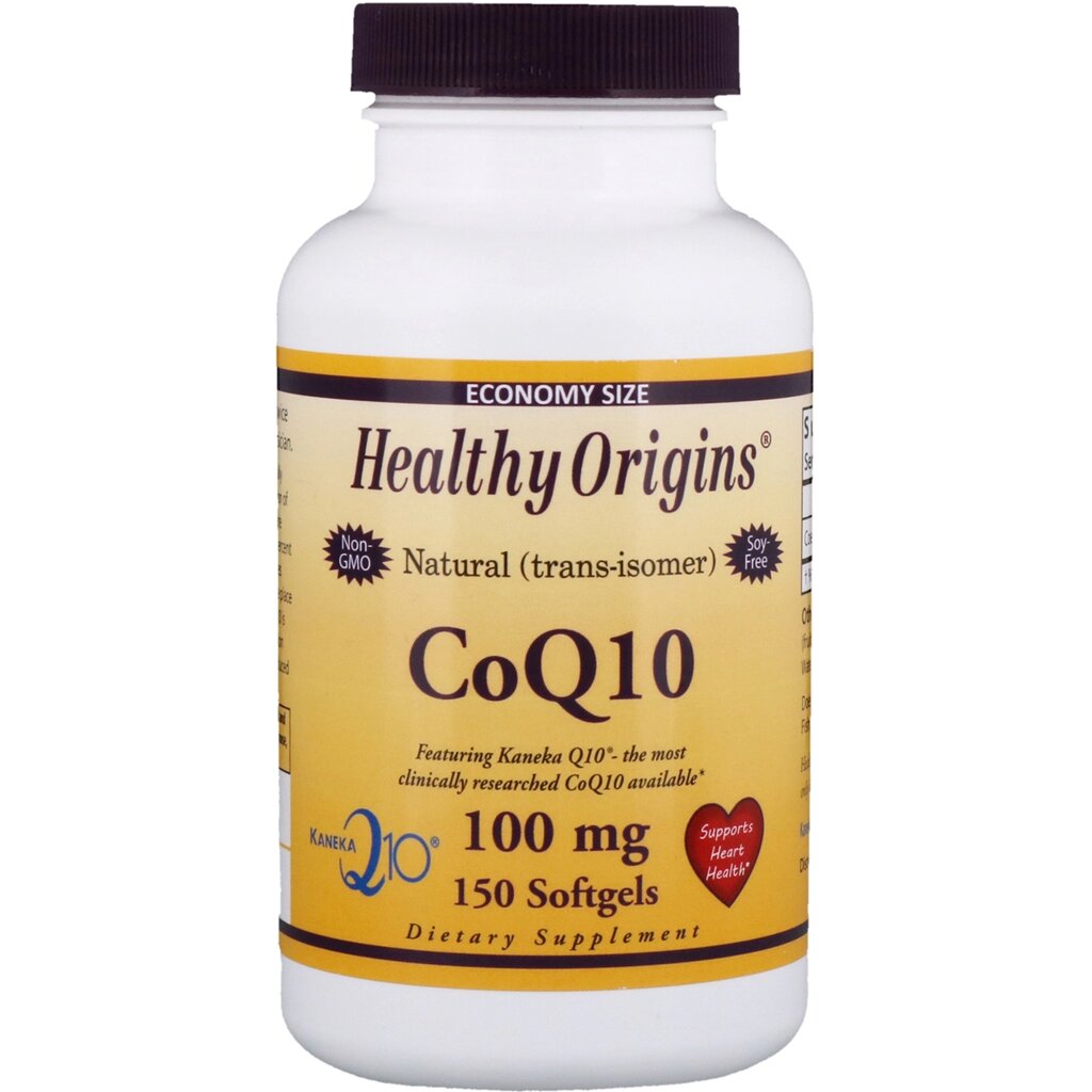 Коензім Q10 Healthy Origins Kaneka COQ10 100 мг 150 желатинових капсул (HO35017) від компанії Придбай - фото 1