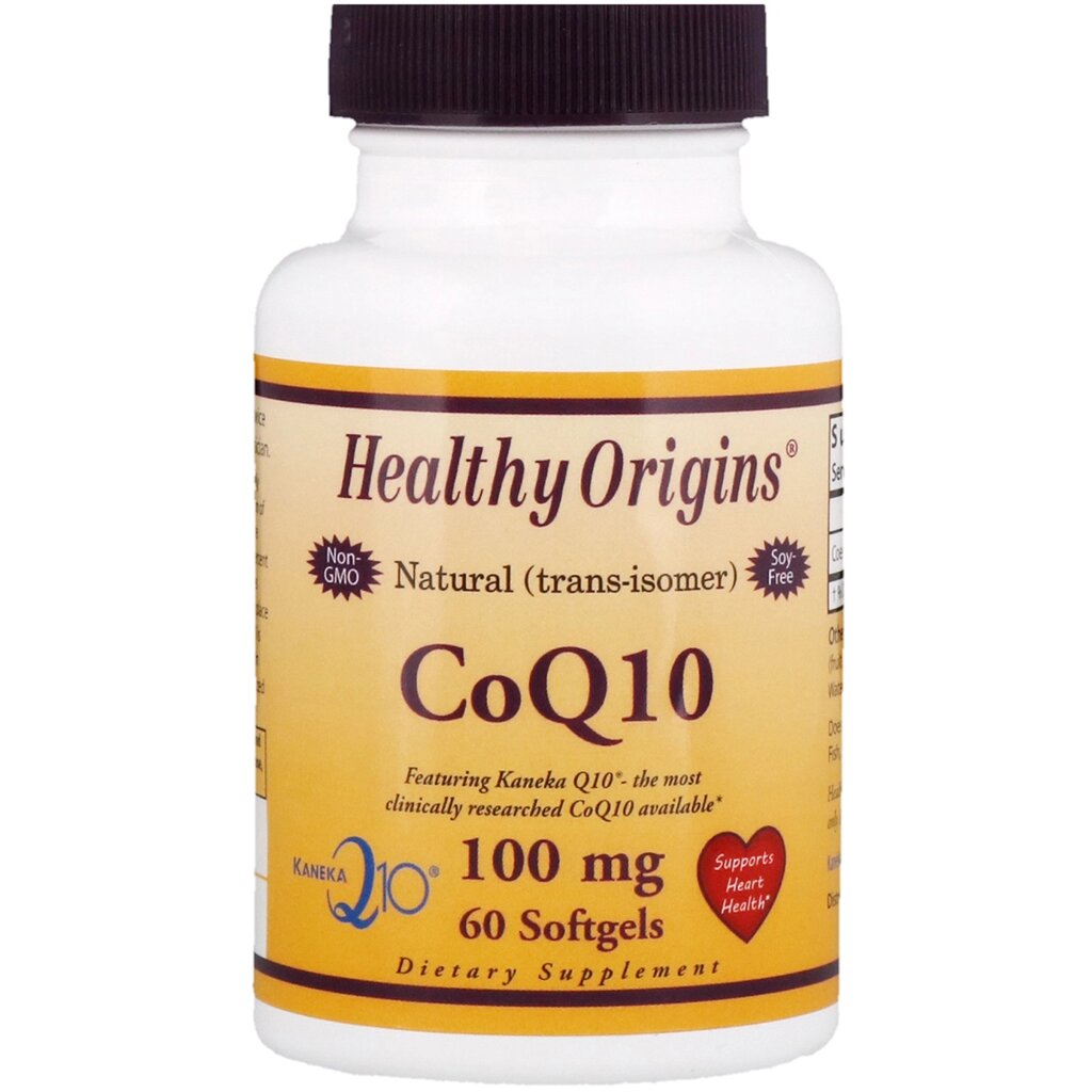 Коензім Q10 Healthy Origins Kaneka COQ10 100 мг 60 желатинових капсул (HO35016) від компанії Придбай - фото 1