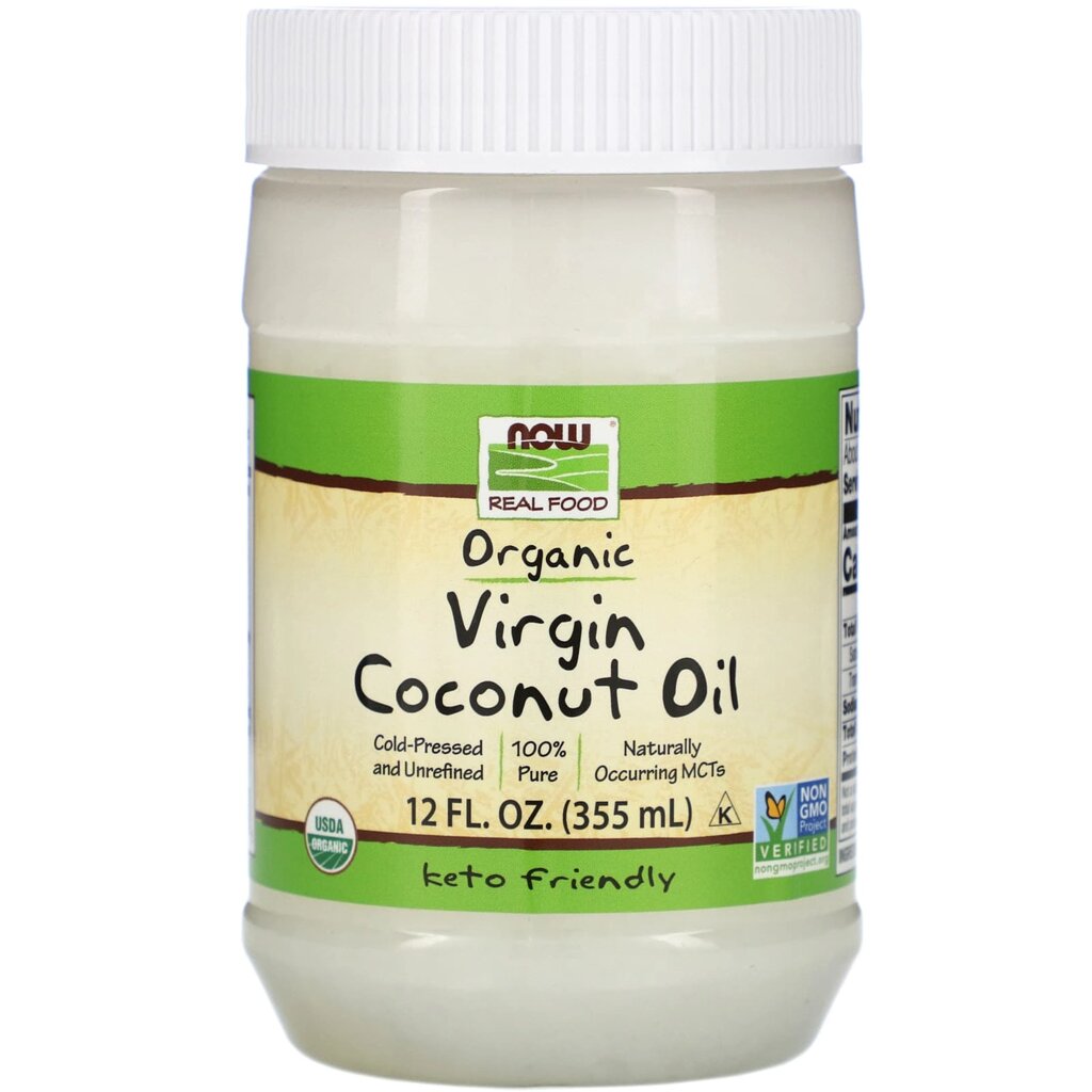 Кокосова олія Coconut Oil Now Foods Real Food першого віджиму органічна 355 мл від компанії Придбай - фото 1